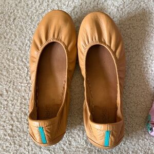 Tieks Tan Leather Flats